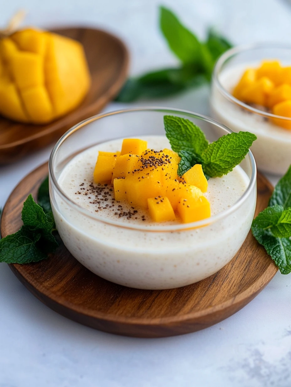 Perles du Japon au lait de coco, mangue