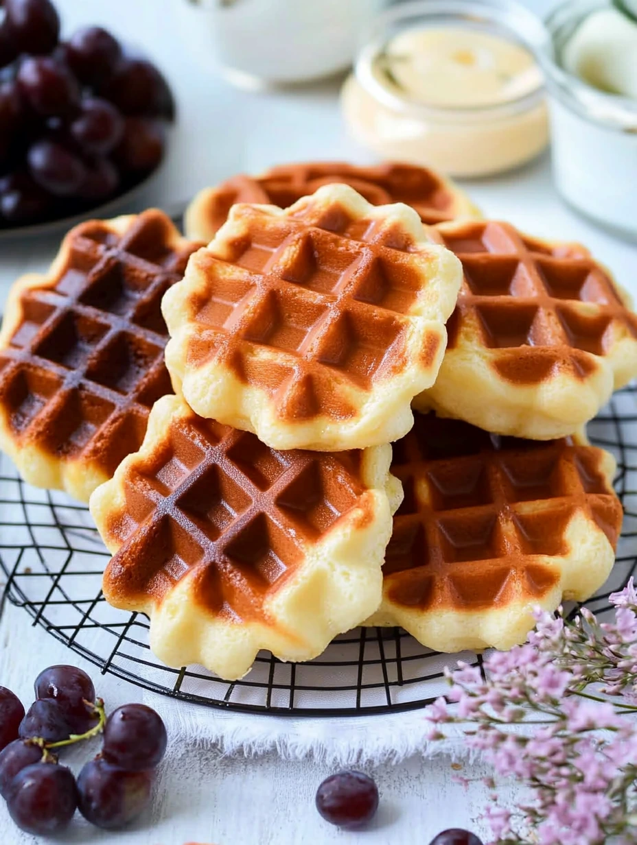 Gaufres liégeoises healthy facile