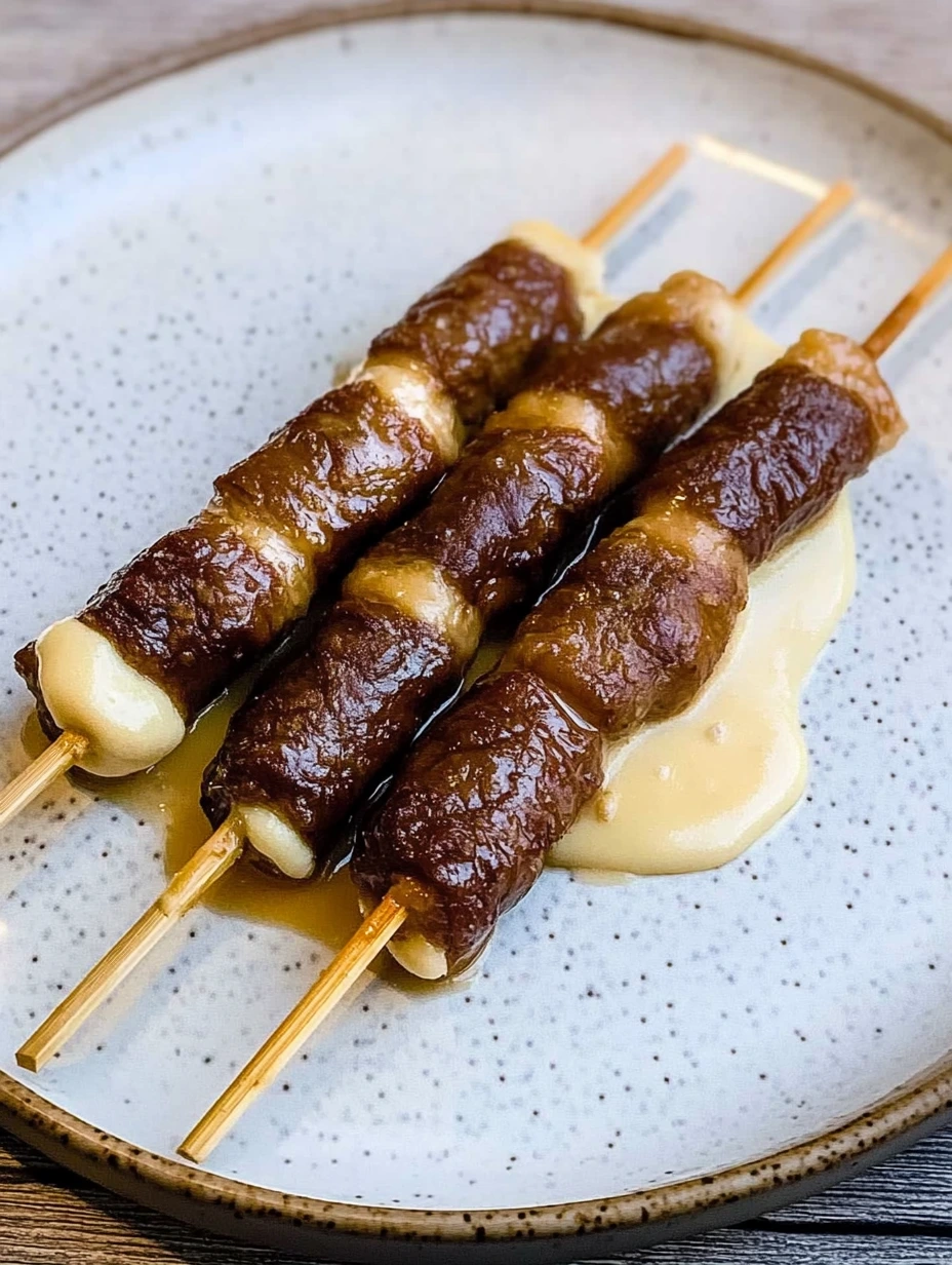 Brochette boeuf et fromage