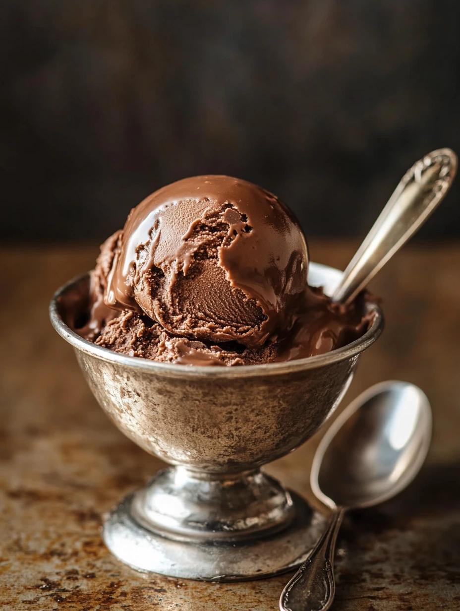 Glace chocolat sans sorbetière