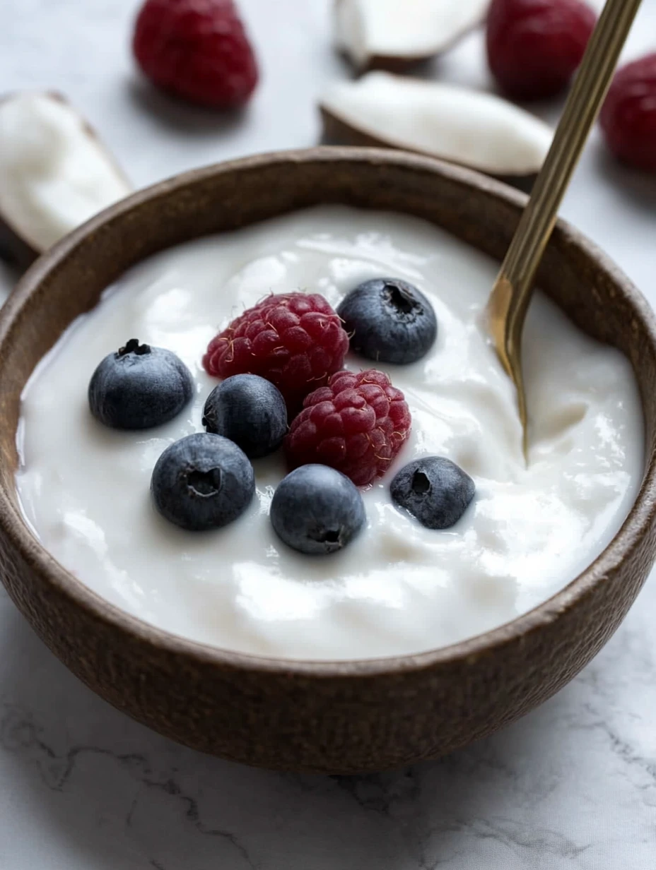 Yaourts au lait de coco fait maison