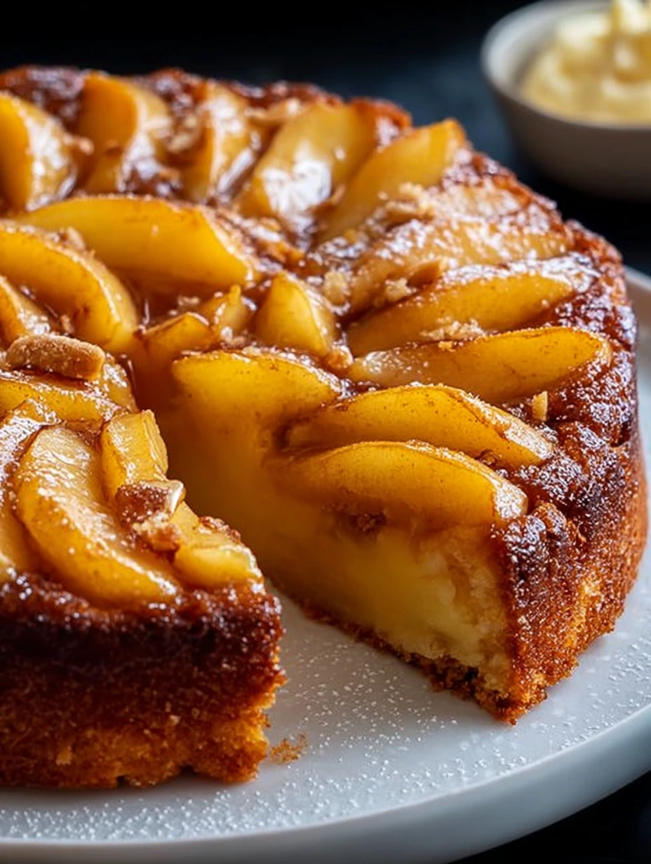 Gâteau fondant aux pommes et canelle