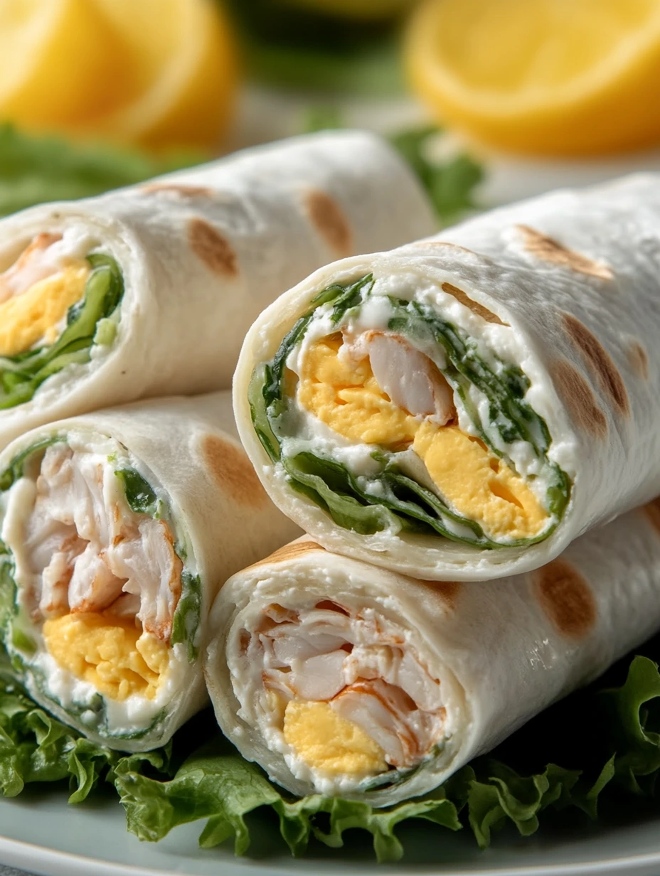 Des wraps au thon, concombre, oeufs et fromage.