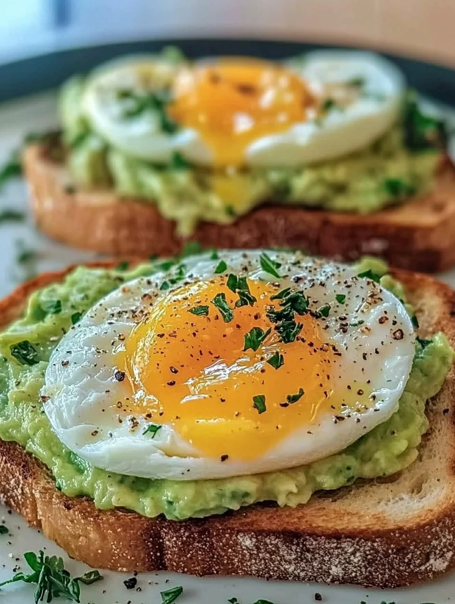 Une toast avocat avec des oeufs rapide.
