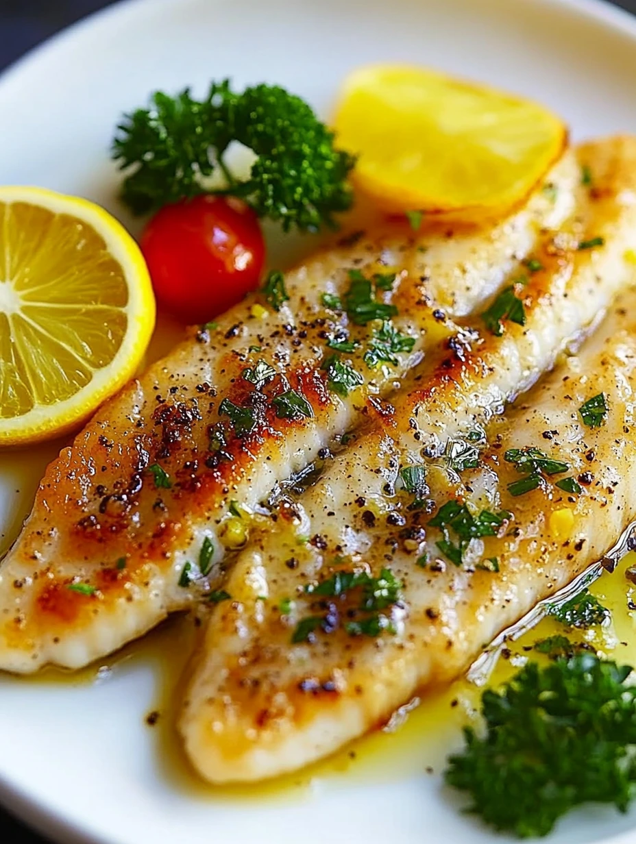 Une image de fillet de sole à la mayonnaise citronnée et légumes.