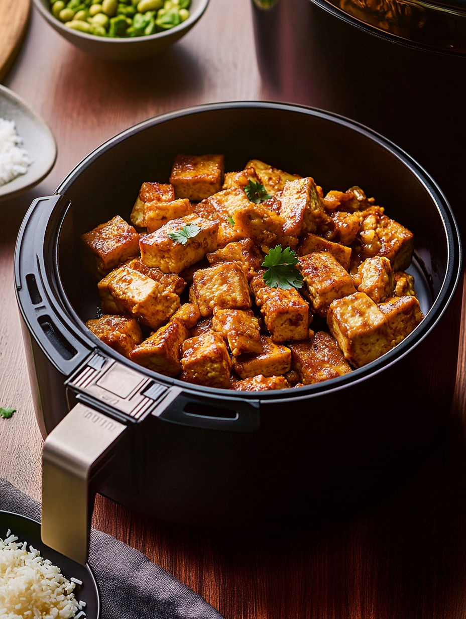 A black pot filled with food.