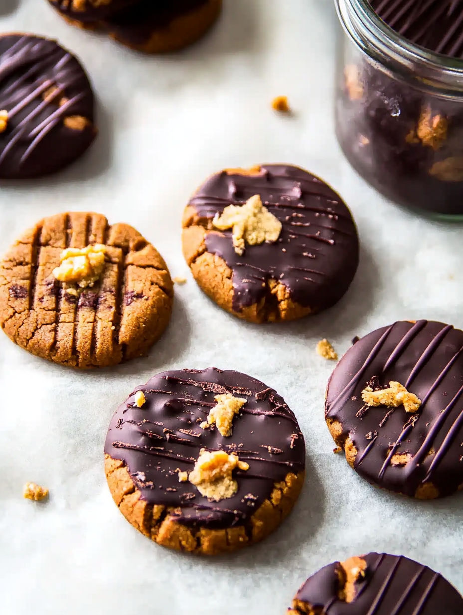 Chocolate cookies with nuts and chocolate chips.