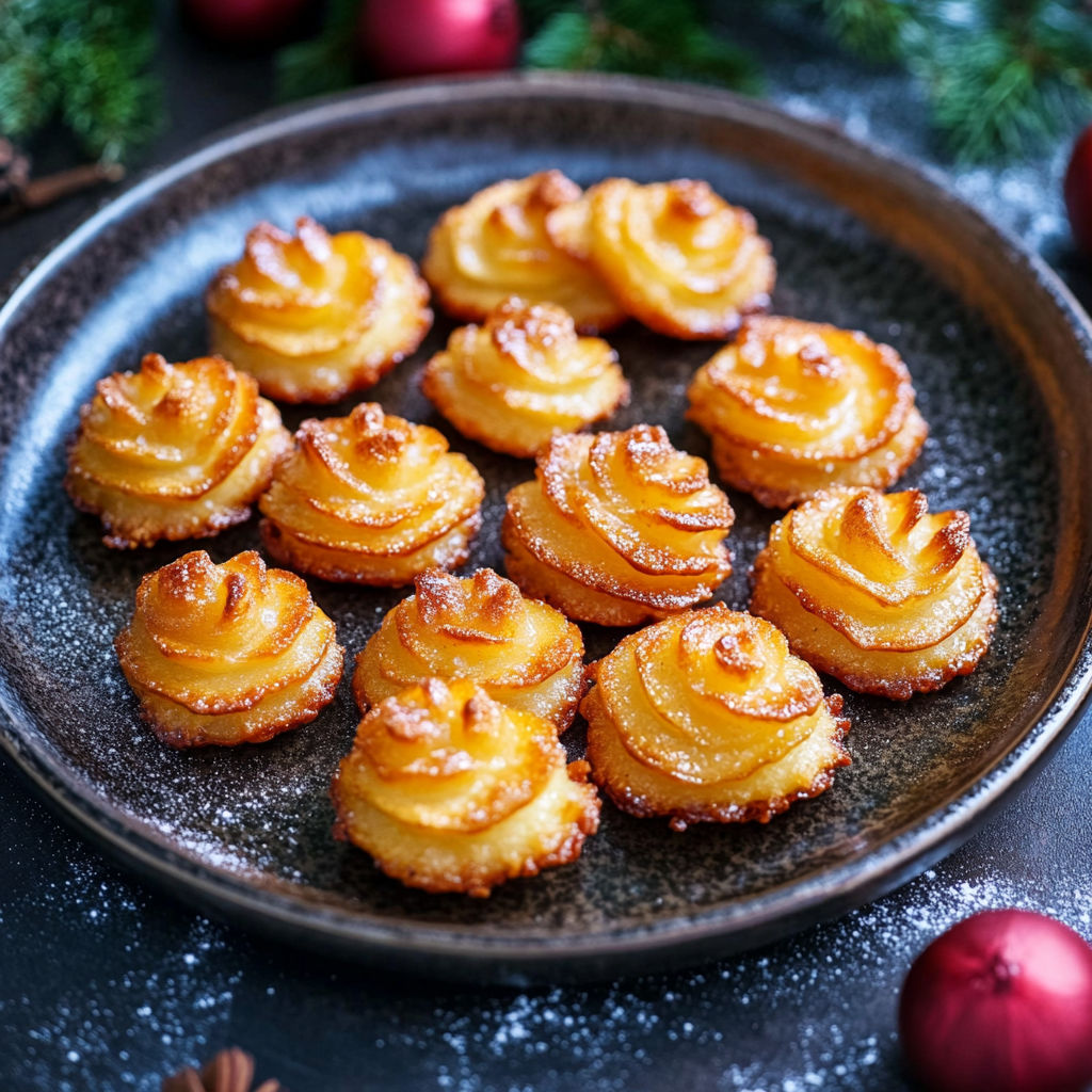 A plate of Pommes Duchesses.