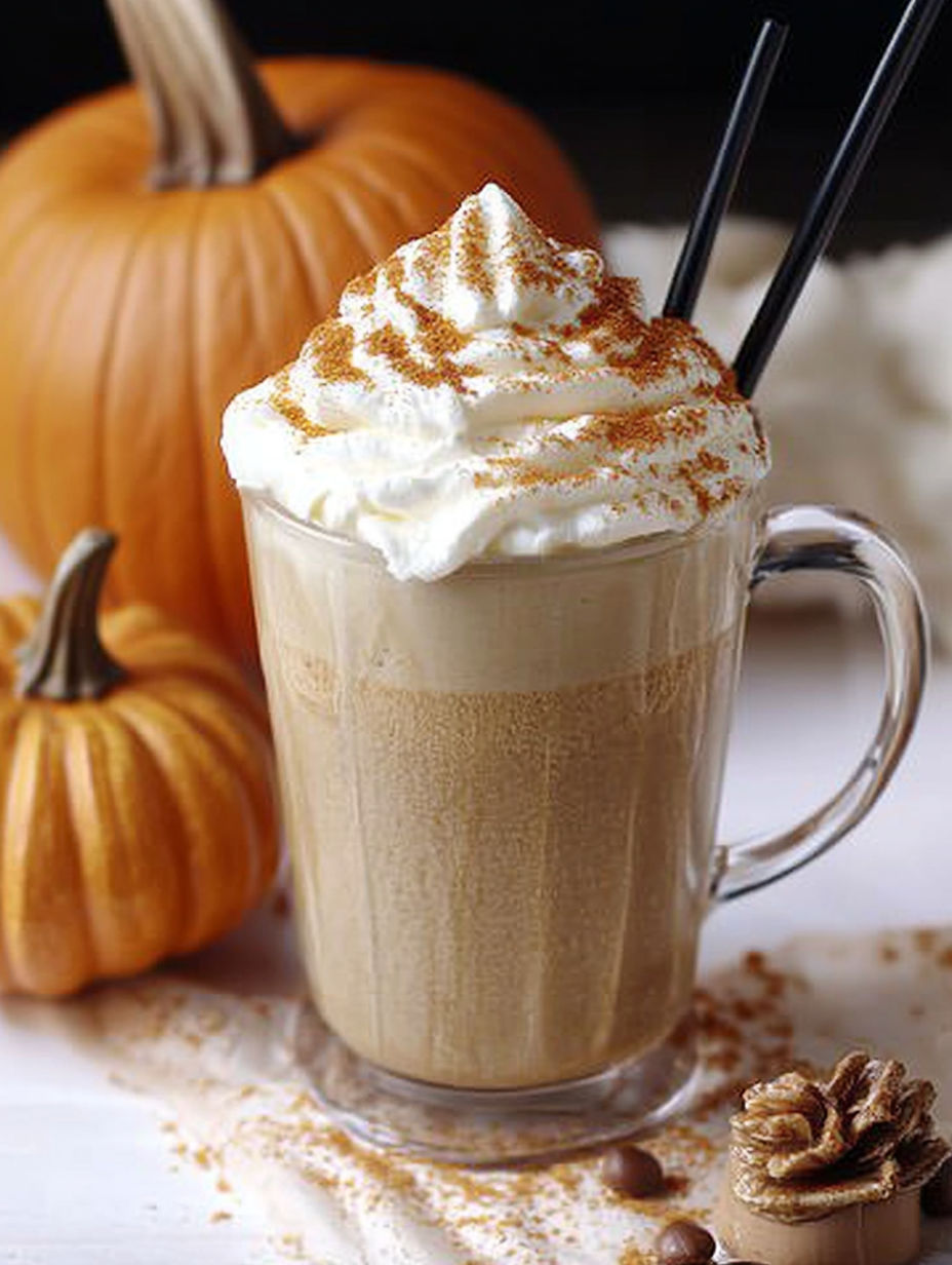A cup of pumpkin spice latte with whipped cream.