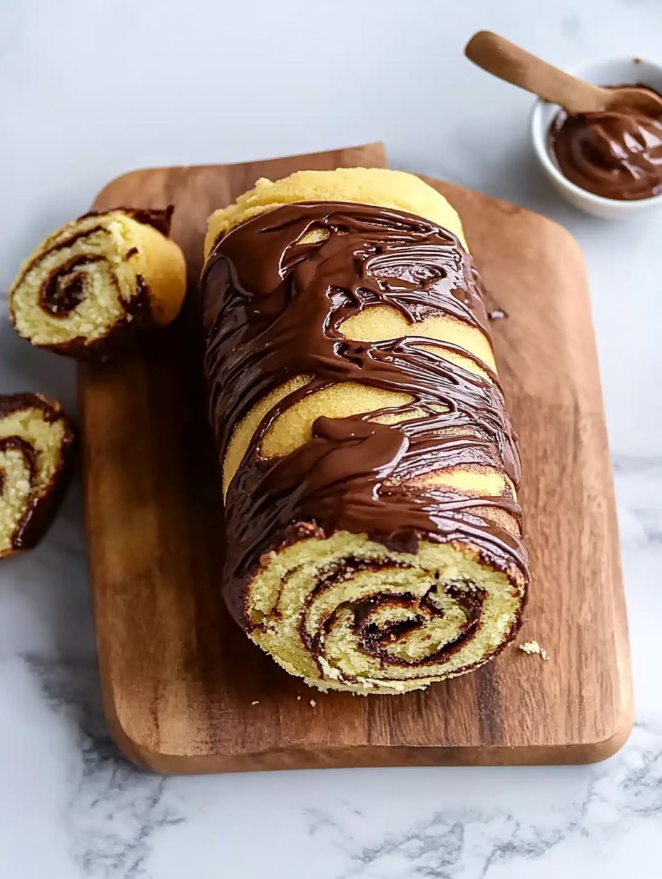 A chocolate covered cinnamon roll.