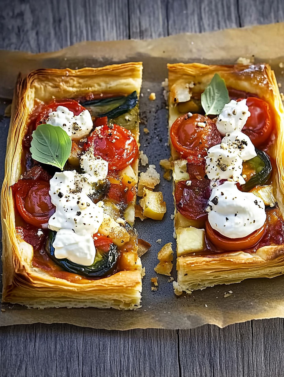 A slice of pizza with tomatoes and cheese.