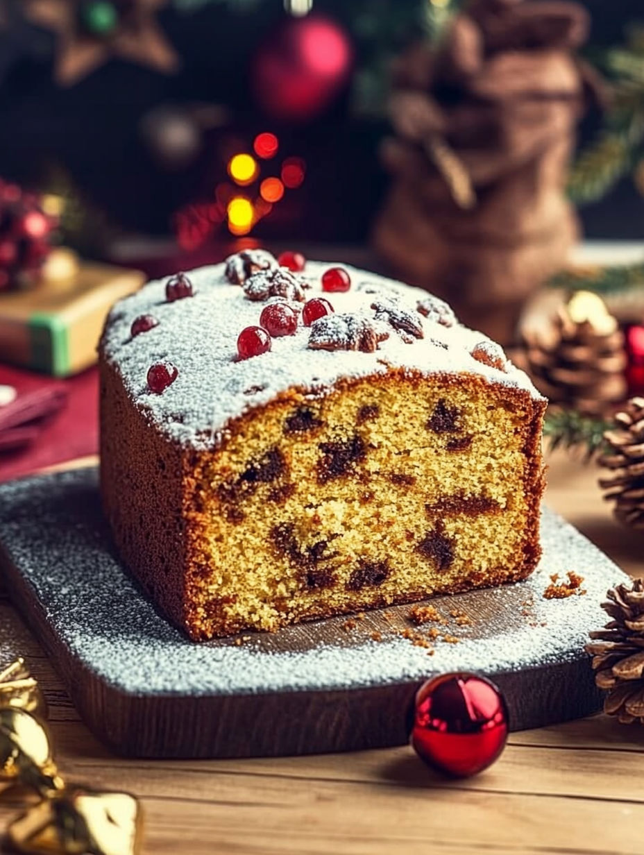 A cake with white icing and red berries on top.