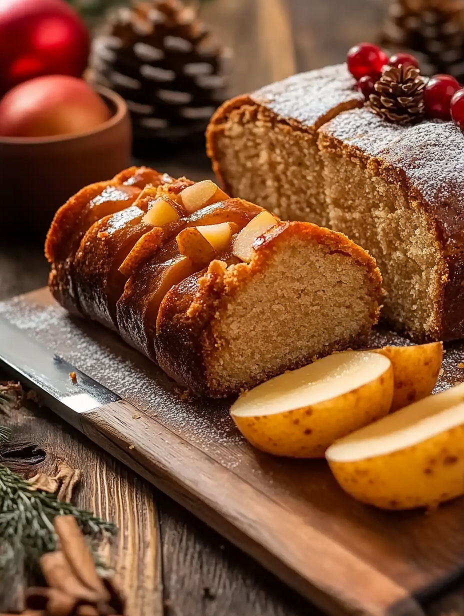 A loaf of bread with a slice cut out.