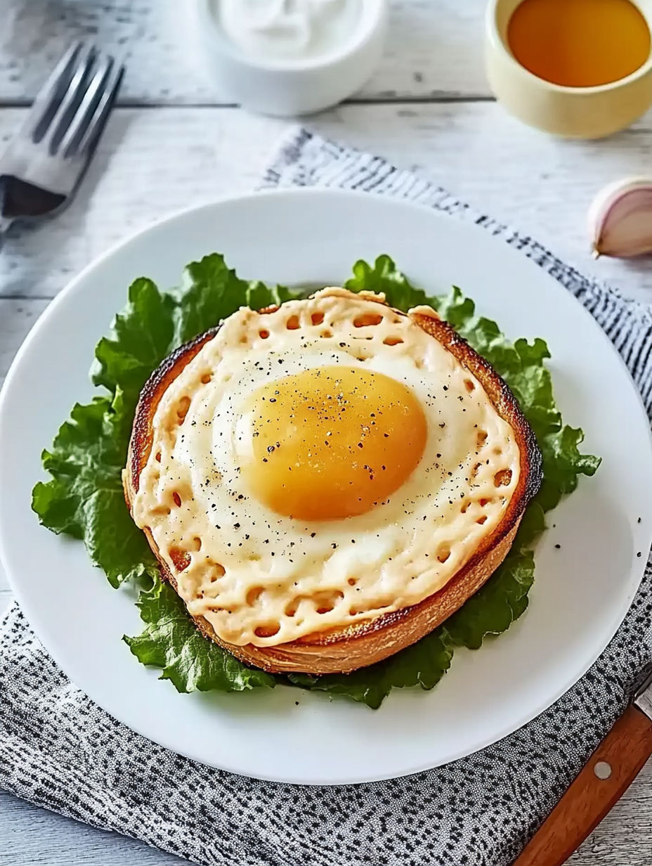 A plate of food with a fried egg on top.