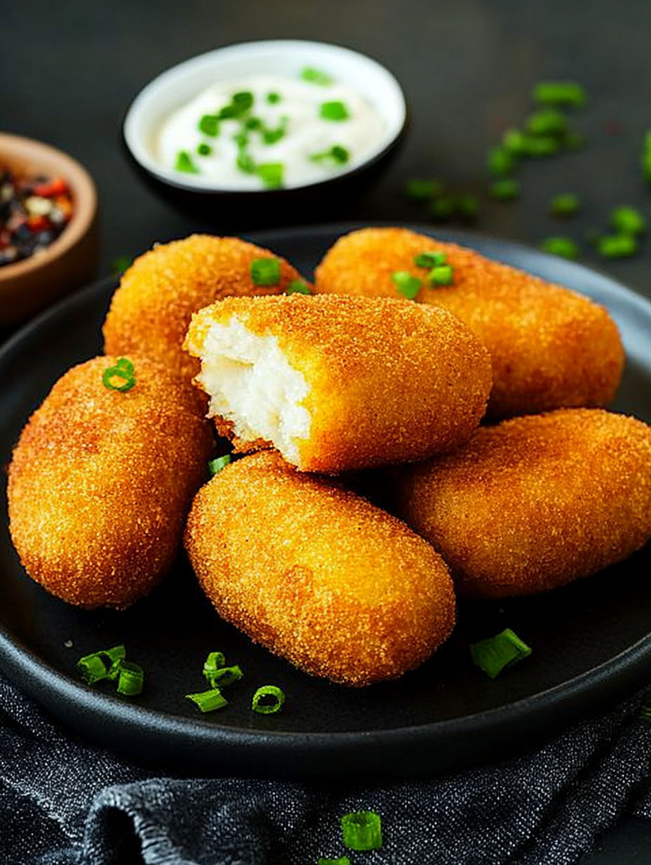 A plate of food with a bowl of sauce.