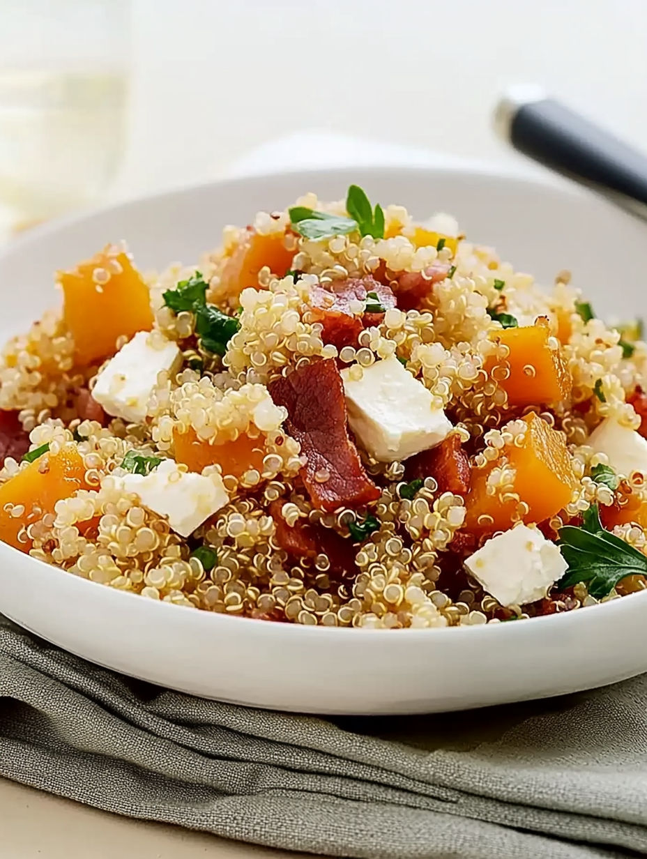A bowl of rice with vegetables and meat.