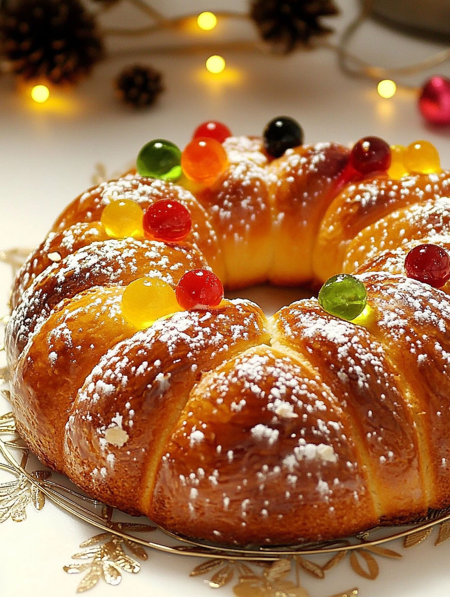 A cake with jelly beans on top.