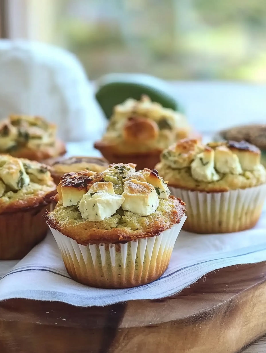 Muffins with cheese and herbs.