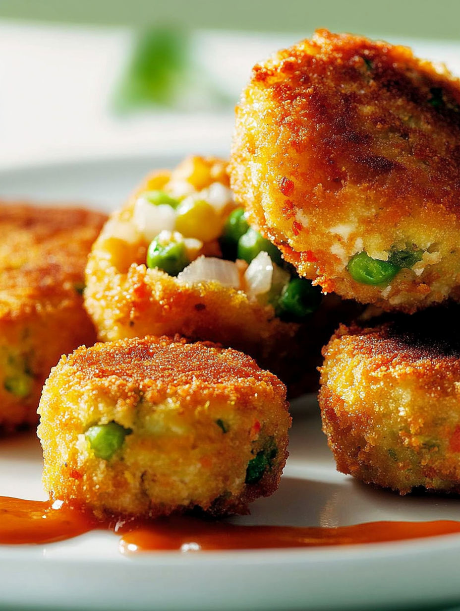 A plate of food with a sauce on it.