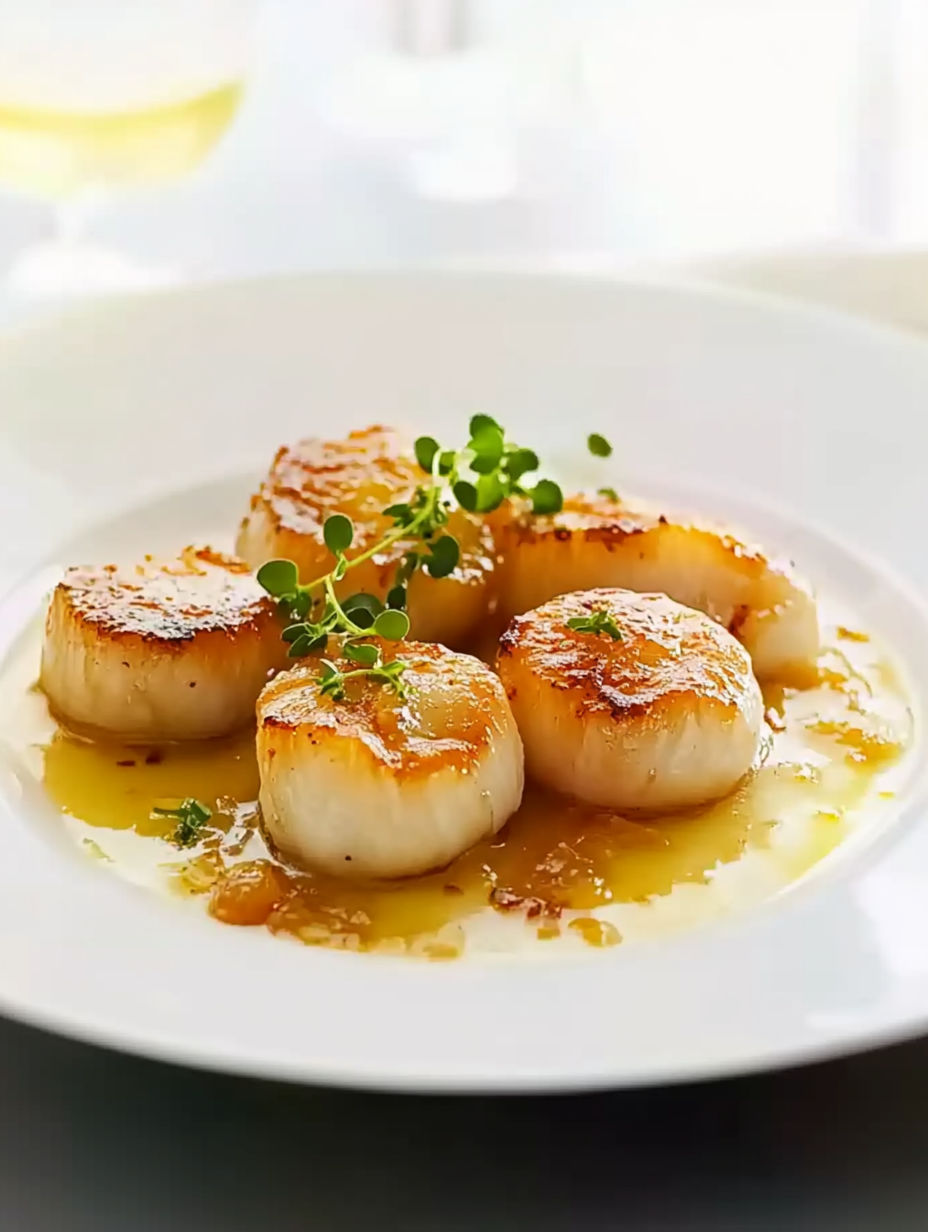 A plate of food with a sauce on it.