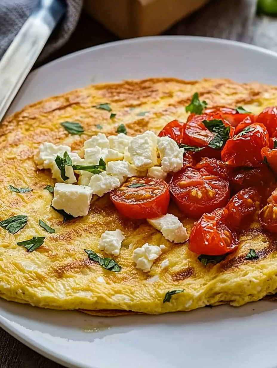 A plate of food with tomatoes and cheese.