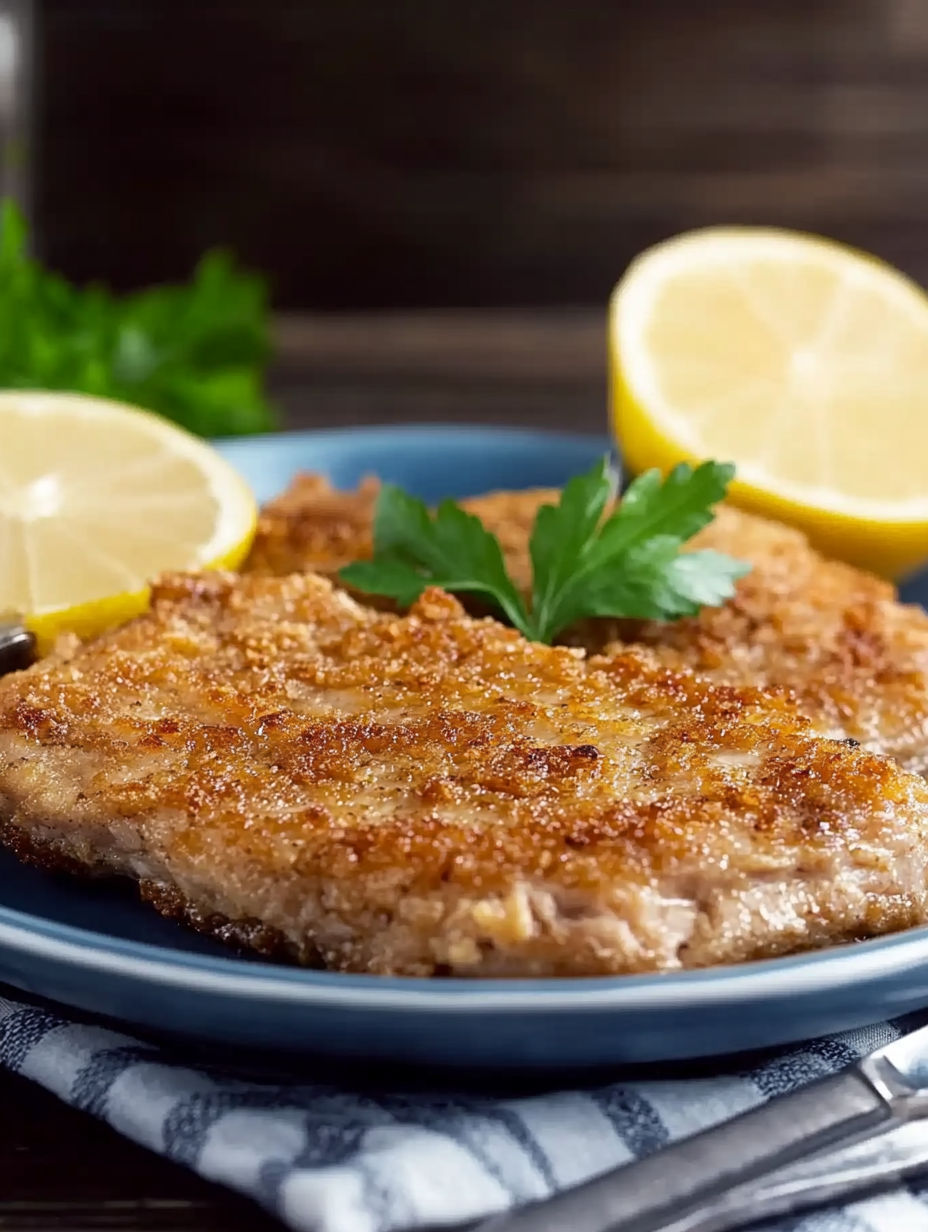 A plate of food with a lemon wedge on top.