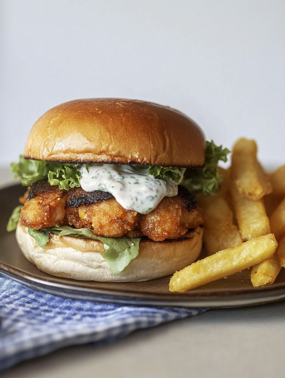 A sandwich with fries on a plate.