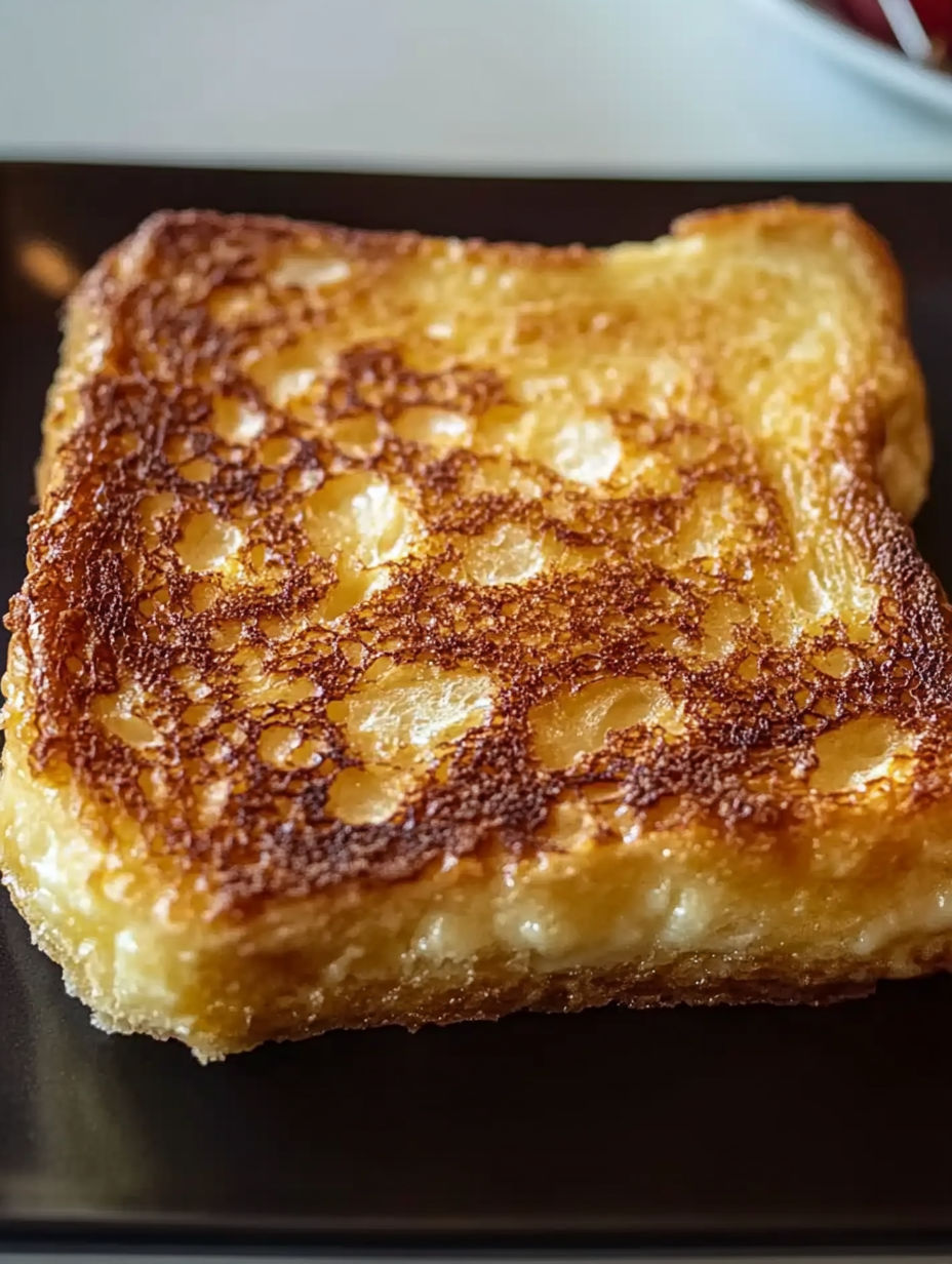 A piece of toast with a hole in it.