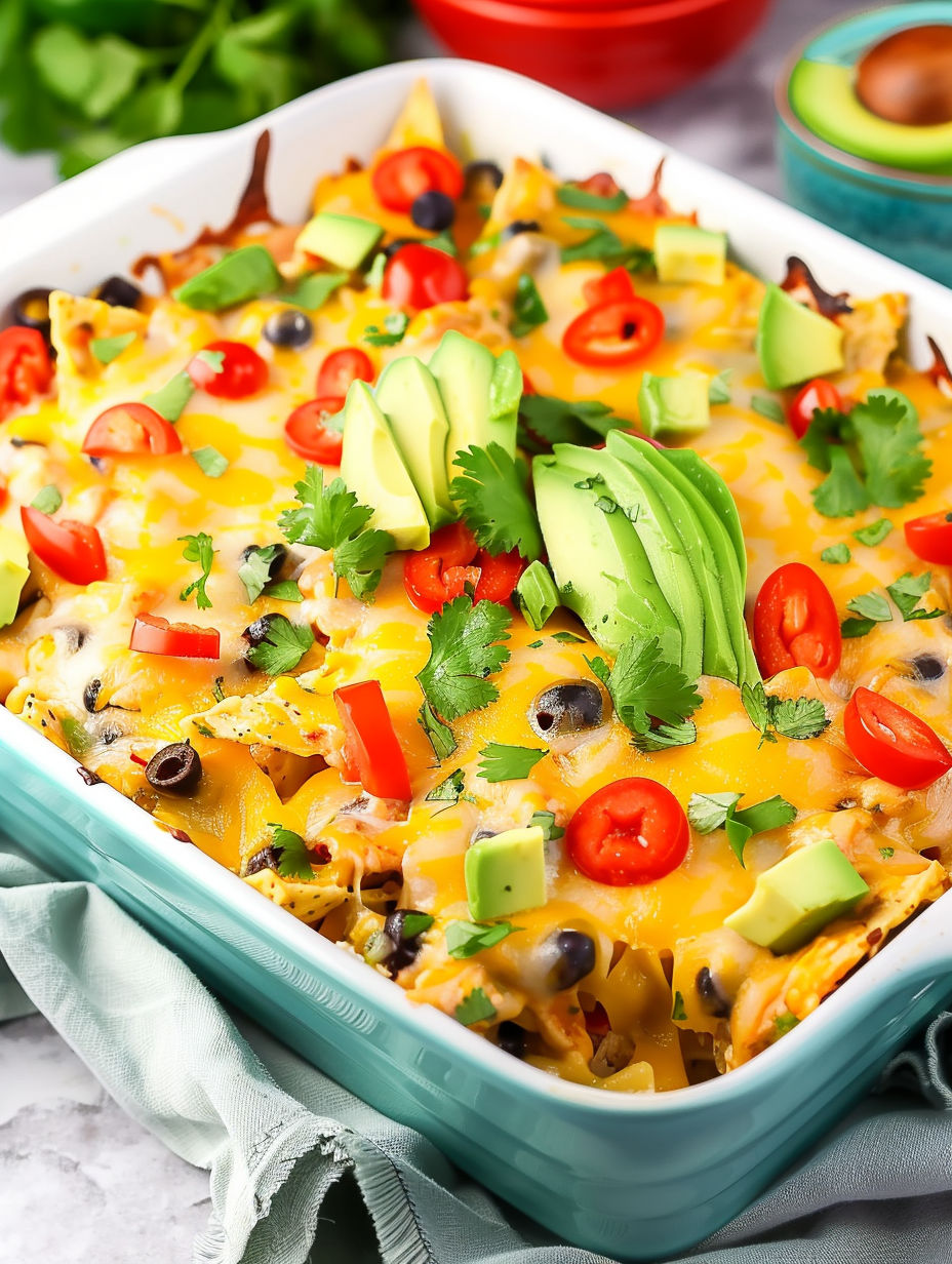 A dish of food with a variety of ingredients.