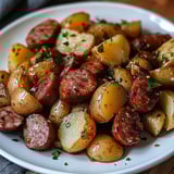 Un plat de viande grillée avec des légumes.
