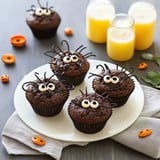 Des muffins en forme d'araignées pour Halloween.