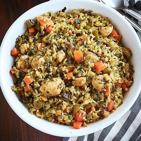 Riz vapeur tunisien au poulet - Authentique Rouz jerbi aux légumes