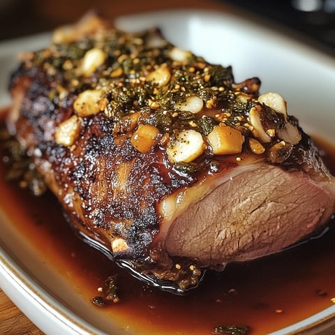Épaule d'agneau confite miel