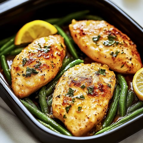 Poulet Citron Haricots Verts