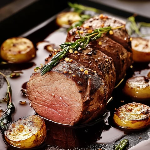 Beau filet de boeuf rôti