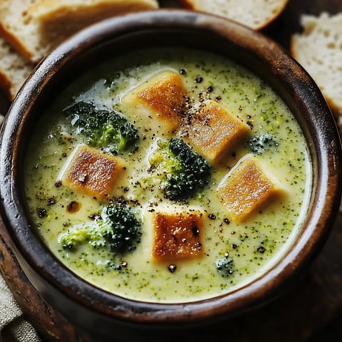 Un velouté de brocolis garni de fromage râpé