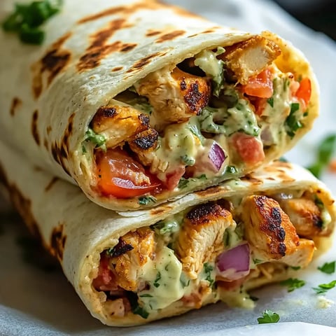 Wrap de poulet et sauce chipotle