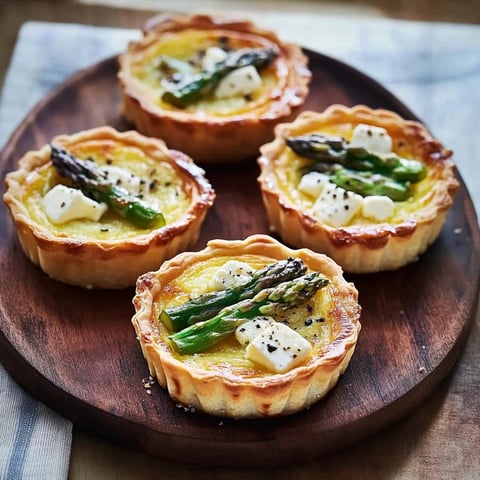 Mini Quiches aux Asperges et au Fromage de Chèvre