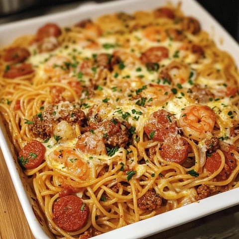 Spaghetti Crème Poivron Chorizo