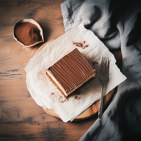 Gâteau de petit beurre au chocolat et café