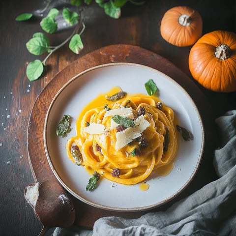 Pâtes sauce crémeuse au Butternut et Pecorino