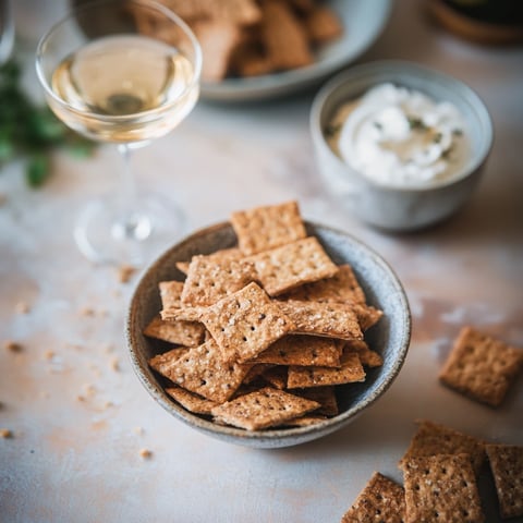 Biscuits secs aux graines pour l'apéritif