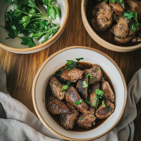Foies de volailles à la libanaise