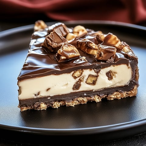 Gâteau au fromage Snickers