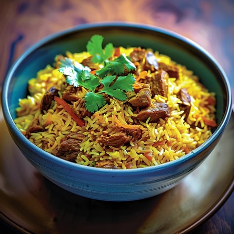 Agneau biryani à l'indienne