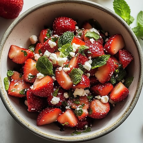 Salade de fraises marocaine