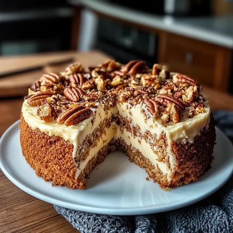 Un cake aux noix de cajou posé sur un plateau.