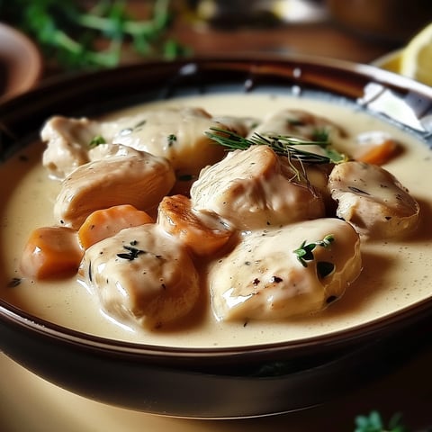Blanquette de poulet crémeuse