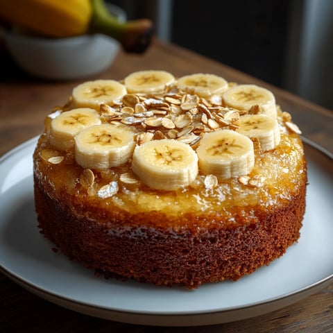 Gâteau healthy avoine et banane