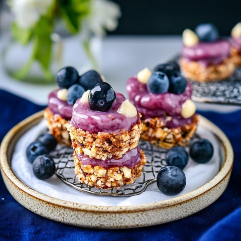Bouchée glacées aux myrtilles